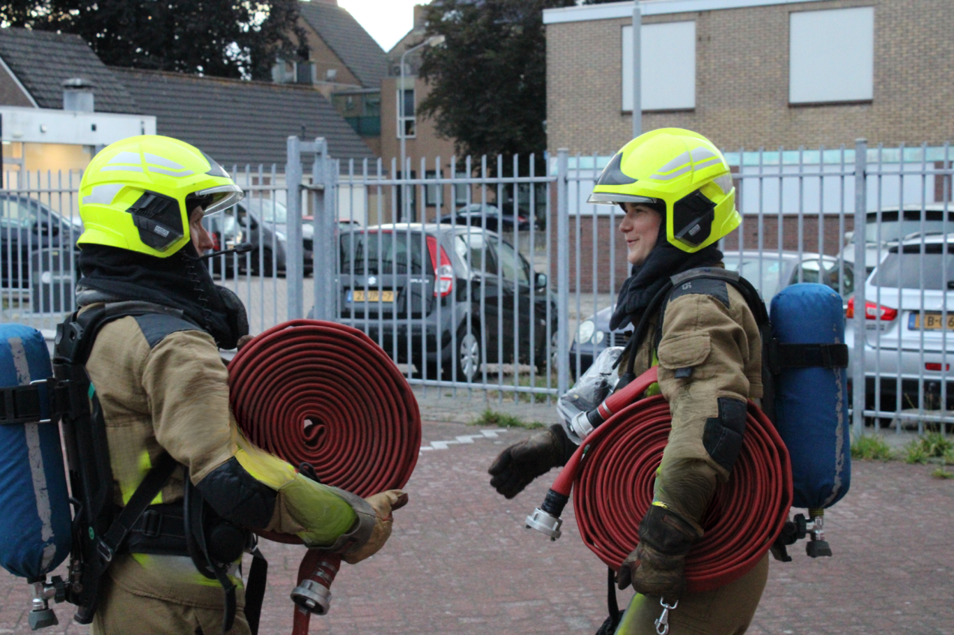 Bluswijze Brand bestrijding met straal